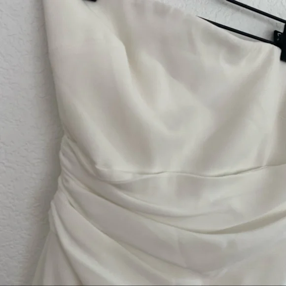 CINQ A SEPT Women's 10 White "Ella" Strapless Mini Dress - Picture 11 of 13